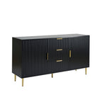 Dusklia - Evie 2 Door Sideboard with Drawers - Black
