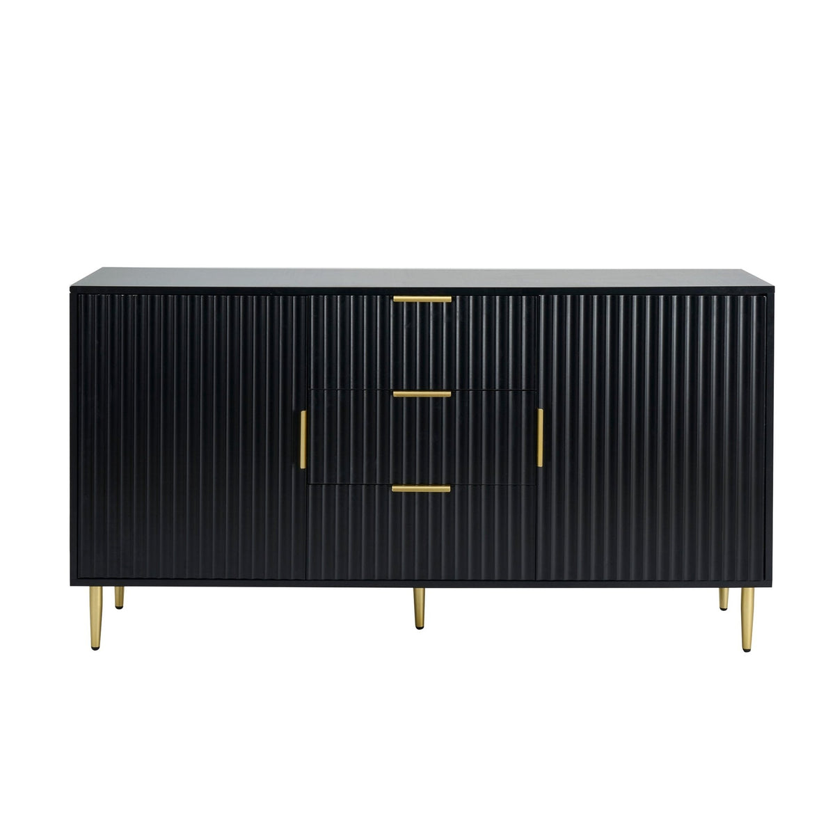 Dusklia - Evie 2 Door Sideboard with Drawers - Black