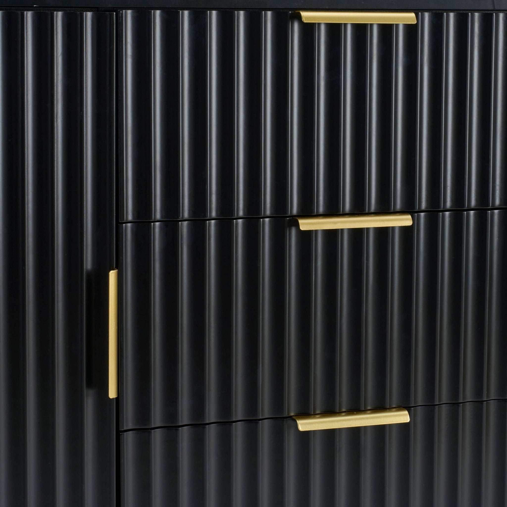 Dusklia - Evie 2 Door Sideboard with Drawers - Black