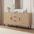 Dusklia - Evie Sideboard with Drawers - Wood Effect