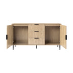 Dusklia - Evie Sideboard with Drawers - Wood Effect