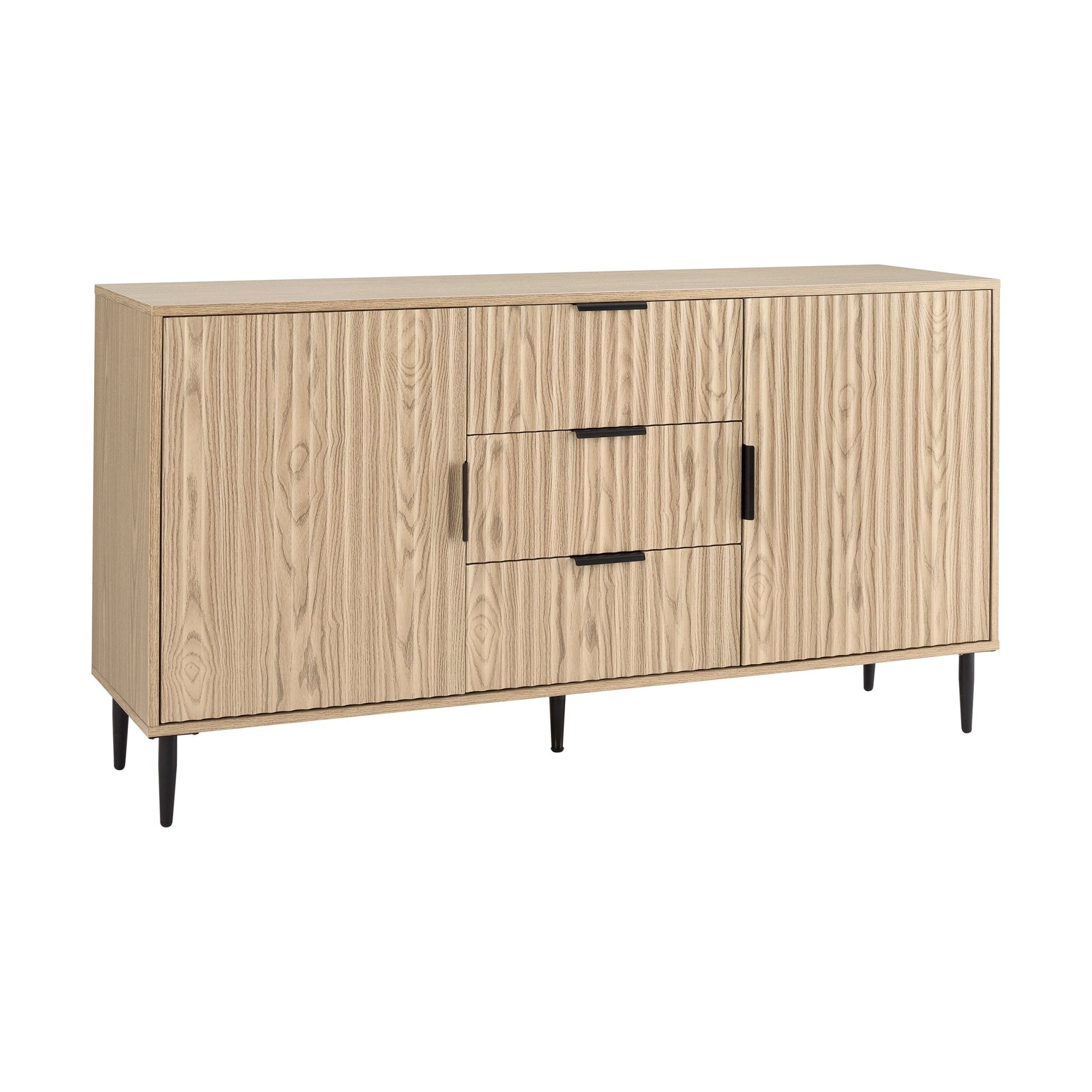 Dusklia - Evie Sideboard with Drawers - Wood Effect