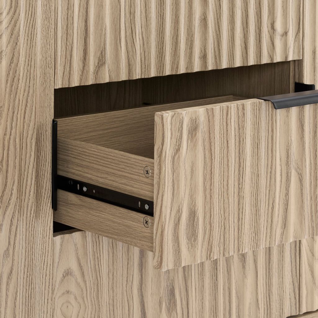 Dusklia - Evie Sideboard with Drawers - Wood Effect