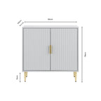 Dusklia - Evie Small Sideboard - Grey