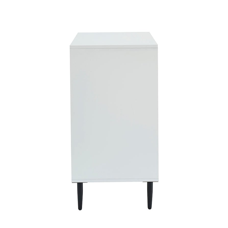 Dusklia - Evie Small Sideboard - White/Wood Effect