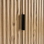 Dusklia - Evie Small Sideboard - White/Wood Effect