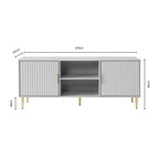 Dusklia - Evie TV Stand for TVs up to 65- Wood Effect