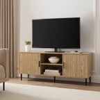 Dusklia - Evie TV Stand for TVs up to 65- Wood Effect