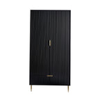 Dusklia - Evie 2 Door Wardrobe with Drawer - Black