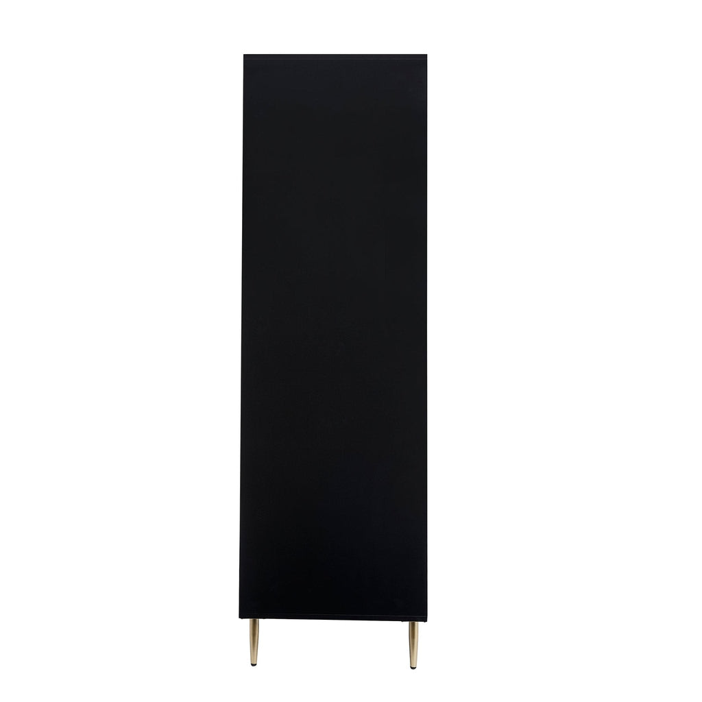 Dusklia - Evie 2 Door Wardrobe with Drawer - Black