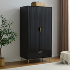 Dusklia - Evie 2 Door Wardrobe with Drawer - Black