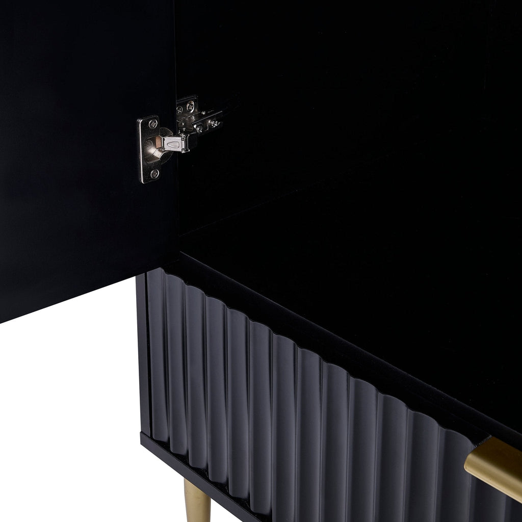 Dusklia - Evie 2 Door Wardrobe with Drawer - Black
