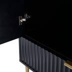 Dusklia - Evie 2 Door Wardrobe with Drawer - Black