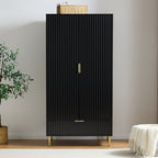 Dusklia - Evie 2 Door Wardrobe with Drawer - Black