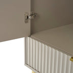 Dusklia - Evie 2 Door Wardrobe with Drawers - Taupe