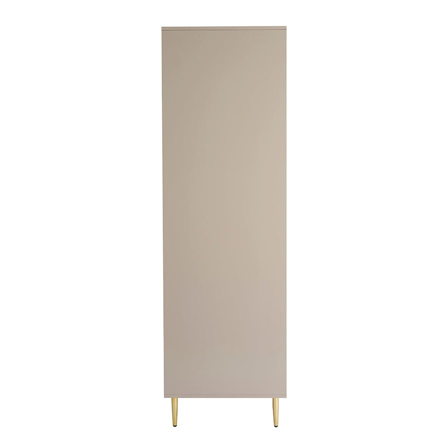 Dusklia - Evie 2 Door Wardrobe with Drawers - Taupe