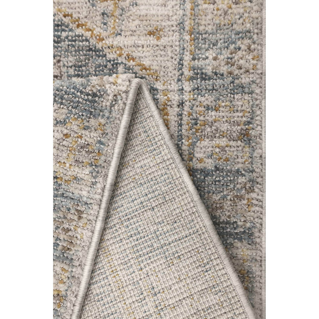 Dusklia - Ezra Traditional Tufted Edge Rug - Blue