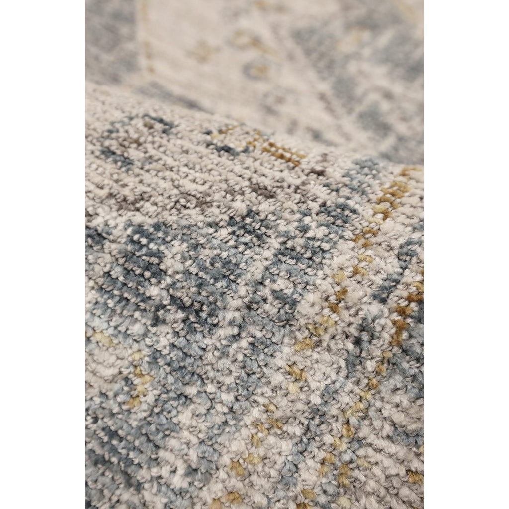 Dusklia - Ezra Traditional Tufted Edge Rug - Blue