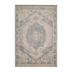 Dusklia - Ezra Traditional Tufted Edge Rug - Blue