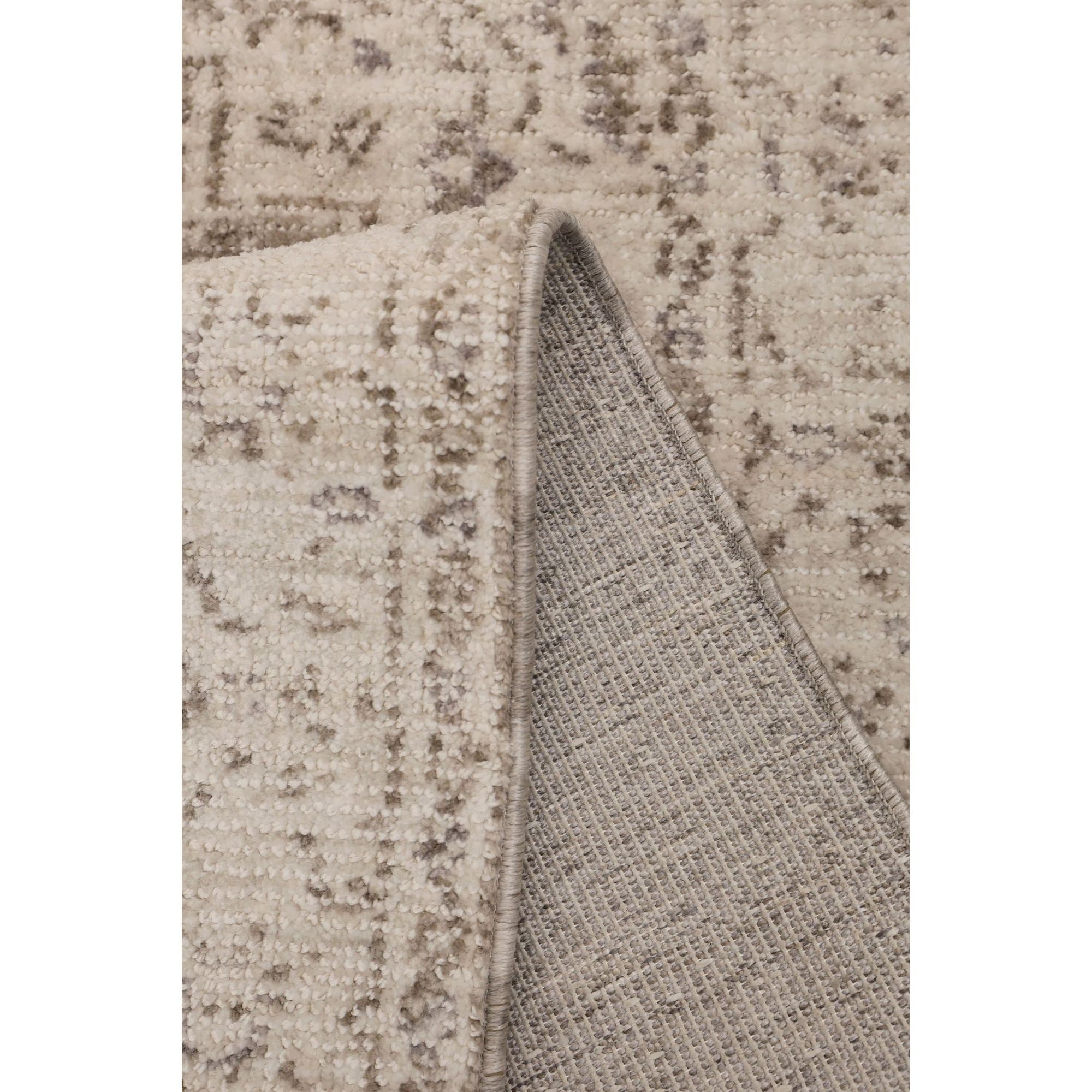Dusklia - Ezra Traditional Tufted Edge Rug - Natural