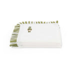 Dusklia - Farron Frill Edge Christmas Set of 4 Napkins - Green