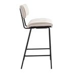 Dusklia - Fearne Set of 2 Barstools - Ivory Chenille