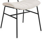 Dusklia - Fearne Set of 2 Dining Chairs - Ivory Chenille