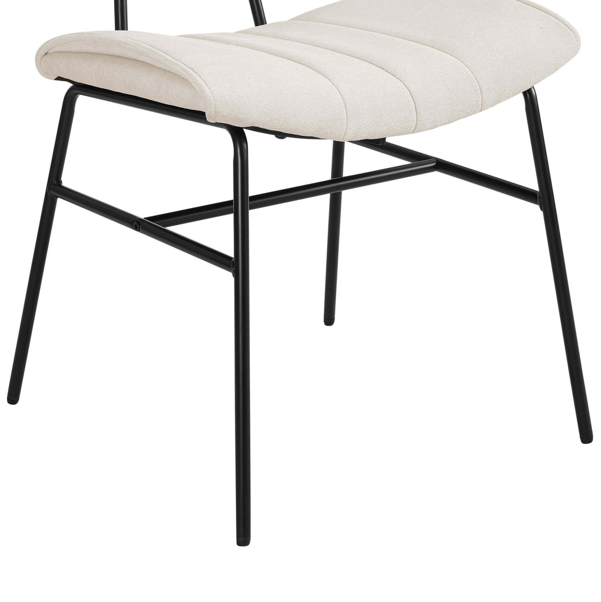 Dusklia - Fearne Set of 2 Dining Chairs - Ivory Chenille