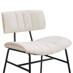 Dusklia - Fearne Set of 2 Dining Chairs - Ivory Chenille