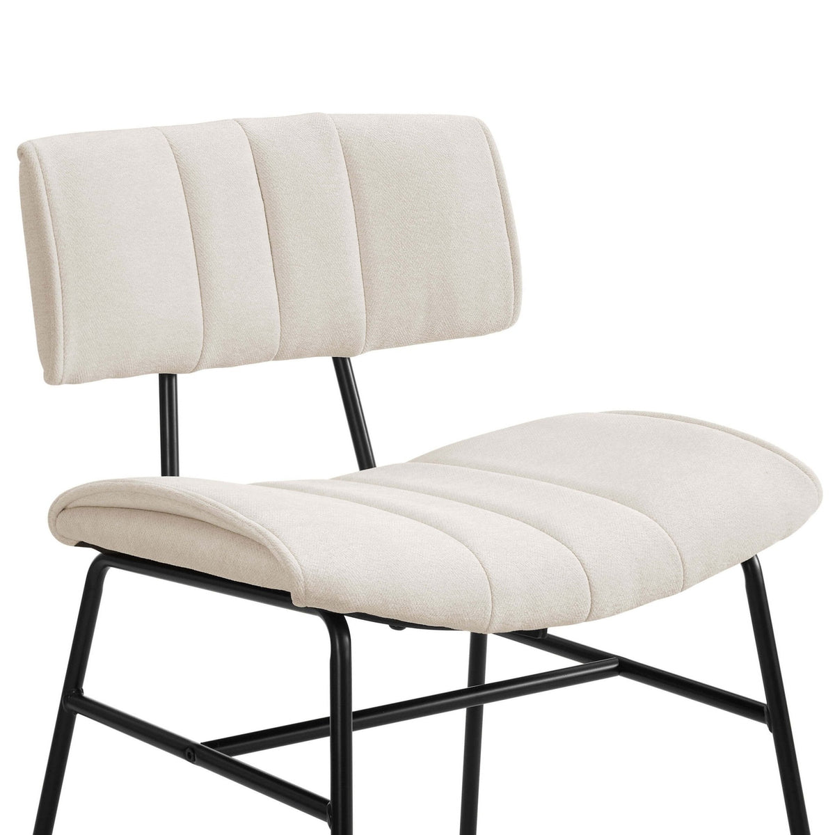 Dusklia - Fearne Set of 2 Dining Chairs - Ivory Chenille