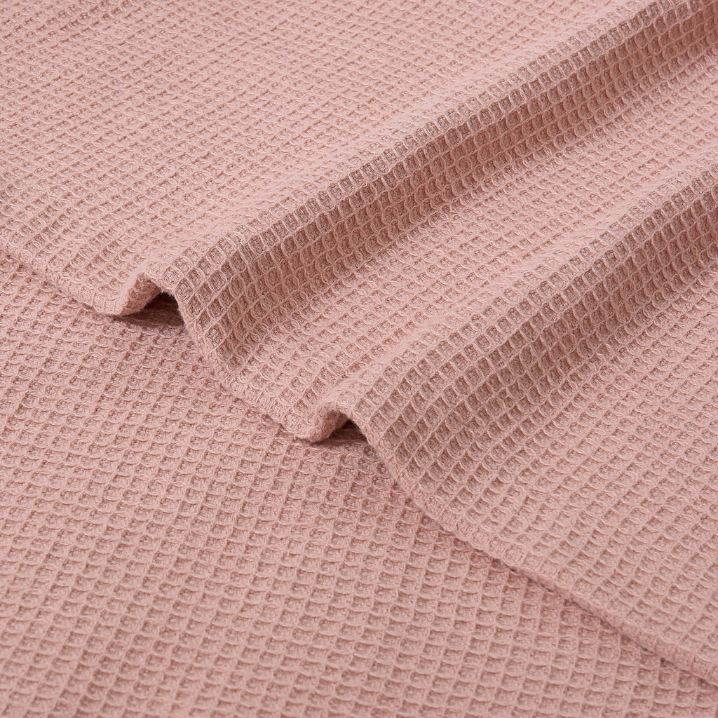 Dusklia - Fiji Waffle Cotton Robe - Pink