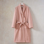 Dusklia - Fiji Waffle Cotton Robe - Pink