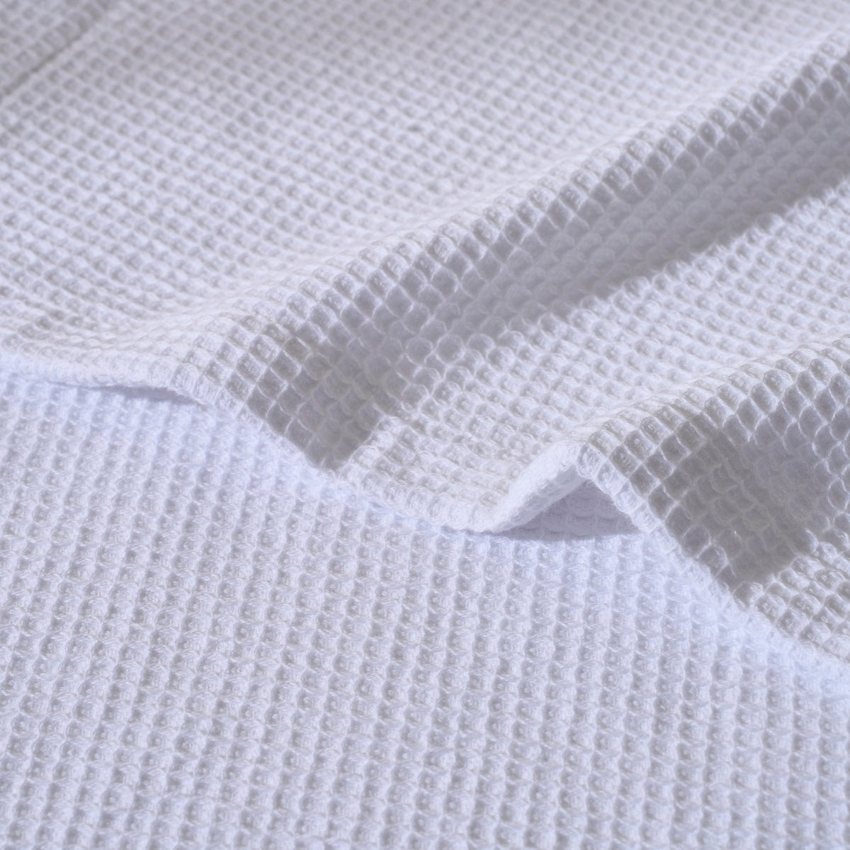 Dusklia - Fiji Waffle Cotton Robe - White