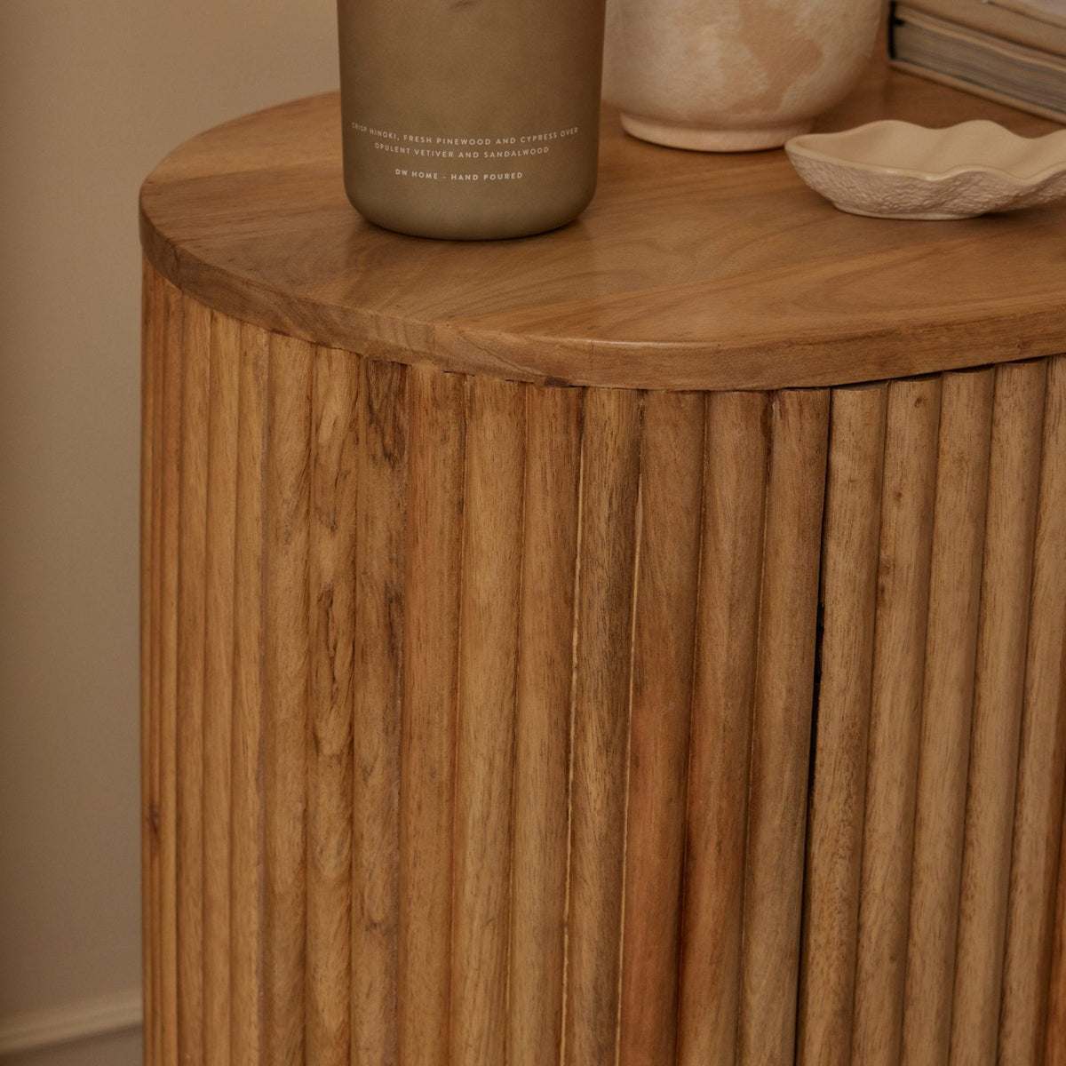 Dusklia - Finley Mango Wood 2 Door Sideboard - Natural