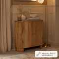 Dusklia - Finley Mango Wood 2 Door Sideboard - Natural