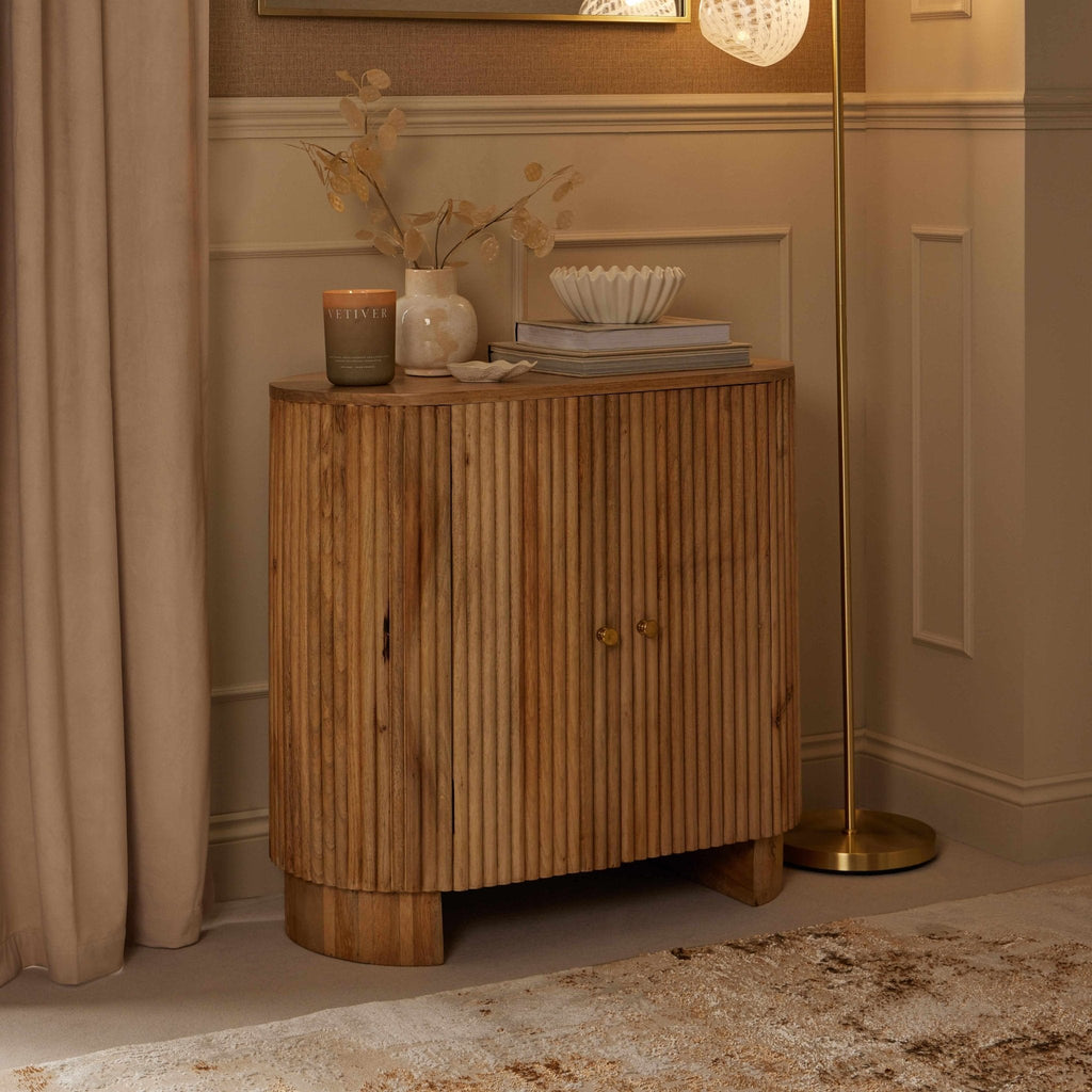 Dusklia - Finley Mango Wood 2 Door Sideboard - Natural