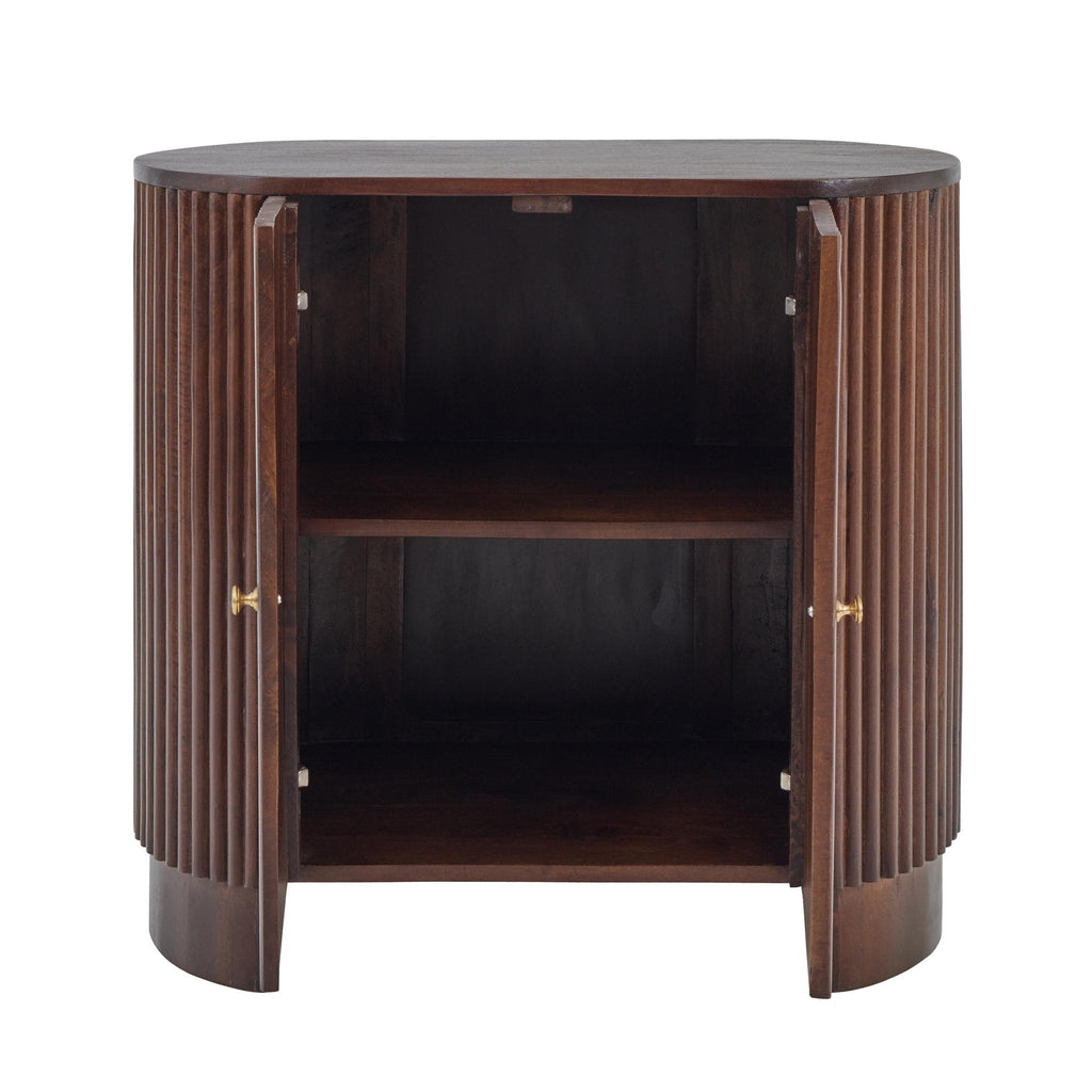 Dusklia - Finley Mango Wood 2 Door Sideboard - Walnut