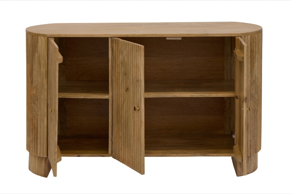 Buffet 3 portes en manguier Finley – Naturel