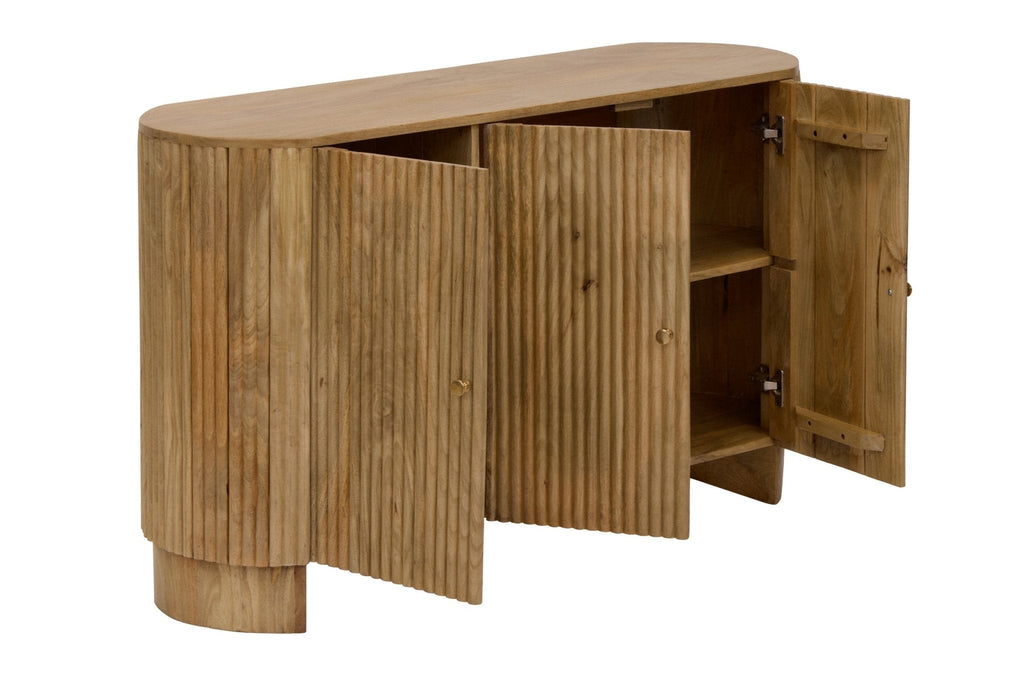 Buffet 3 portes en manguier Finley – Naturel