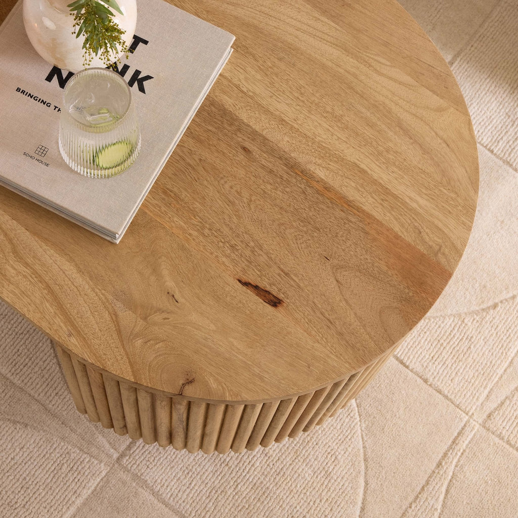 Dusklia - Finley Mango Wood Coffee Table - Natural