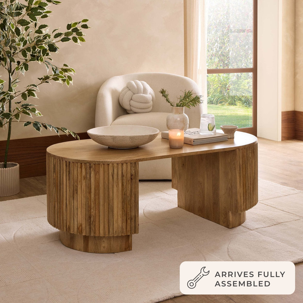 Dusklia - Finley Mango Wood Coffee Table - Natural