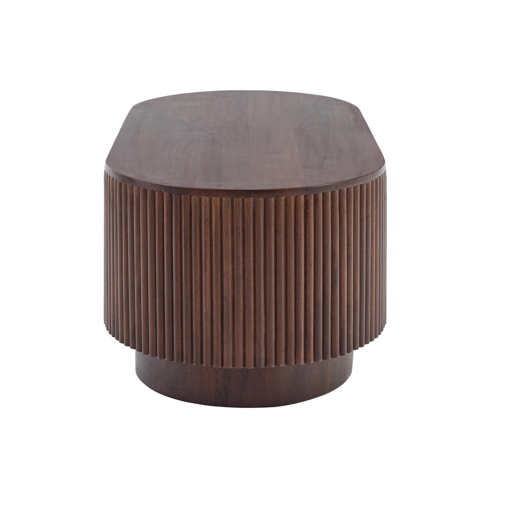 Dusklia - Finley Mango Wood Coffee Table - Walnut