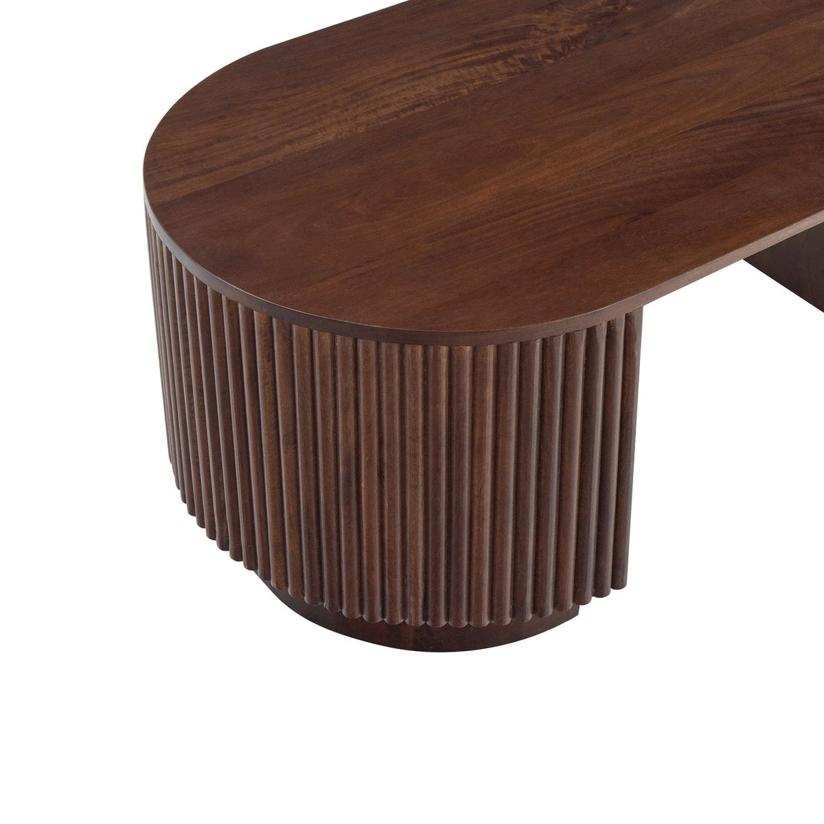 Dusklia - Finley Mango Wood Coffee Table - Walnut