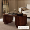 Dusklia - Finley Mango Wood Coffee Table - Walnut