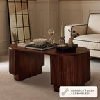Dusklia - Finley Mango Wood Coffee Table - Walnut