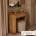 Dusklia - Finley Mango Wood Dressing Table Console - Natural