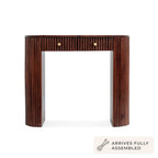 Dusklia - Finley Mango Wood Dressing Table Console - Walnut