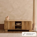 Dusklia - Finley Mango Wood Tv Unit for Tv Unit TVs up to 55 - Natural