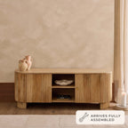 Dusklia - Finley Mango Wood Tv Unit for Tv Unit TVs up to 55 - Natural