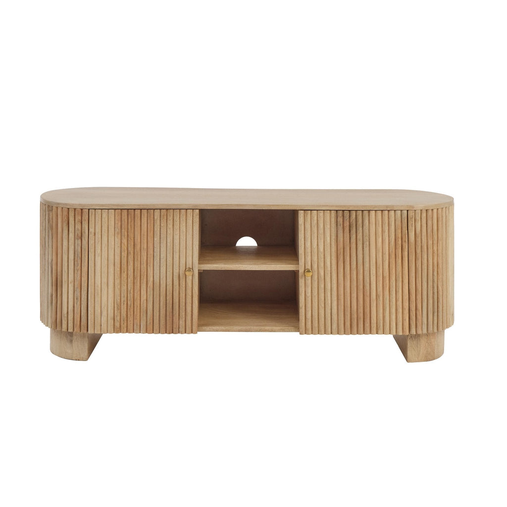 Dusklia - Finley Mango Wood Tv Unit for Tv Unit TVs up to 55 - Natural